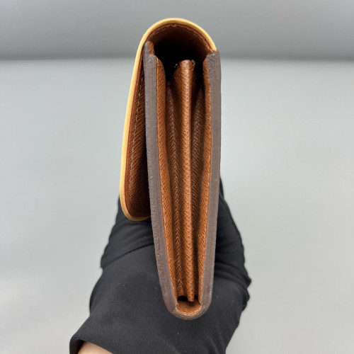 Louis Vuitton Flap Wallet Monogram Tan