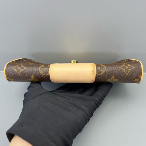 Louis Vuitton Flap Wallet Monogram Tan