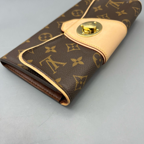 Louis Vuitton Flap Wallet Monogram Tan