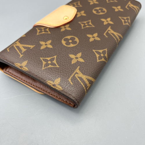 Louis Vuitton Flap Wallet Monogram Tan