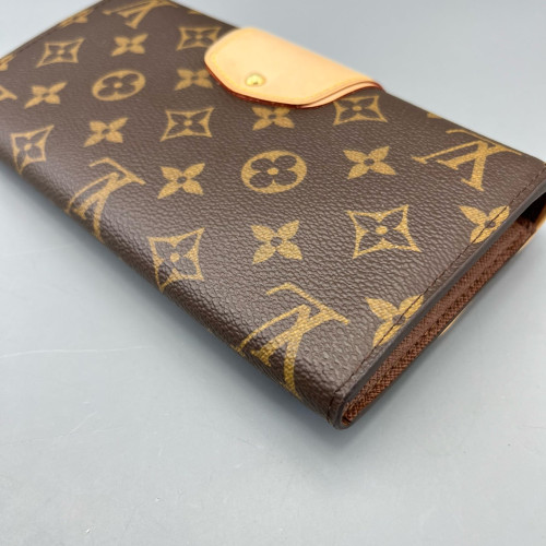Louis Vuitton Flap Wallet Monogram Tan