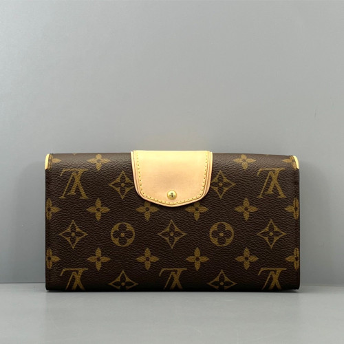 Louis Vuitton Flap Wallet Monogram Tan