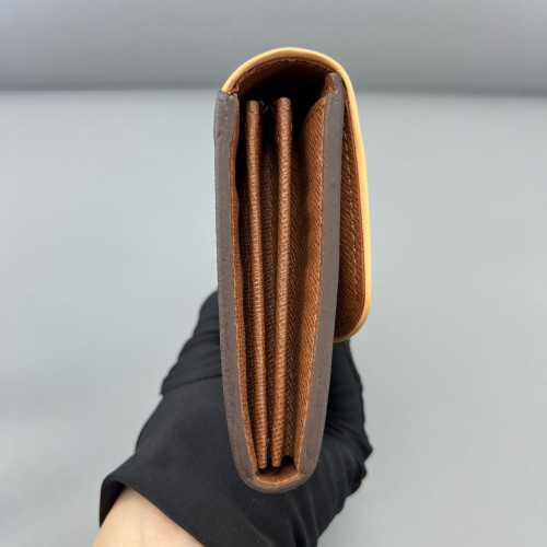 Louis Vuitton Flap Wallet Monogram Tan
