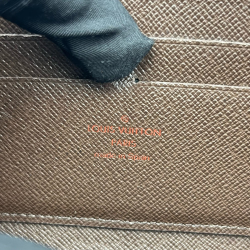 Louis Vuitton Zippy Wallet Damier Ebene Brown