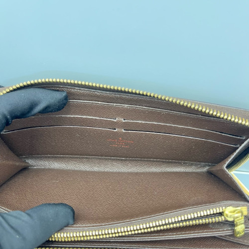 Louis Vuitton Zippy Wallet Damier Ebene Brown