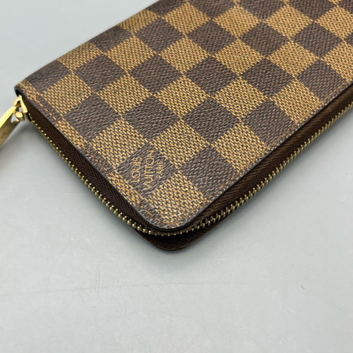 Louis Vuitton Zippy Wallet Damier Ebene Brown