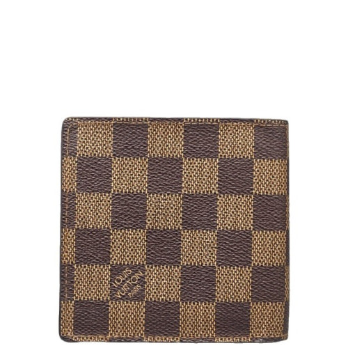 Louis Vuitton Compact Wallet Damier Ebene Brown