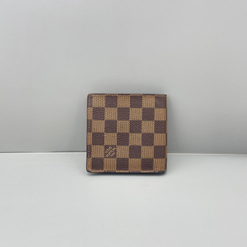Louis Vuitton Compact Wallet Damier Ebene Brown