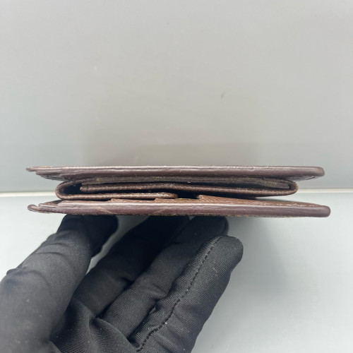 Louis Vuitton Compact Wallet Damier Ebene Brown
