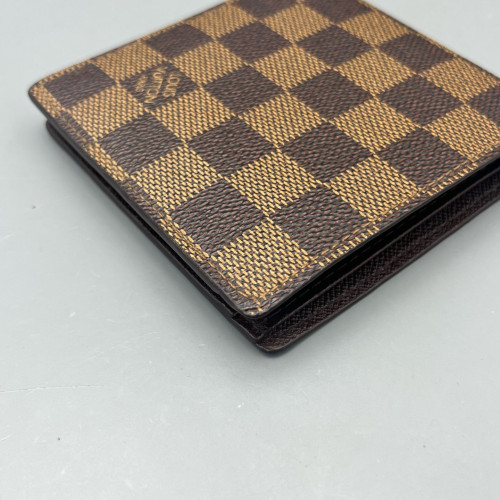 Louis Vuitton Compact Wallet Damier Ebene Brown