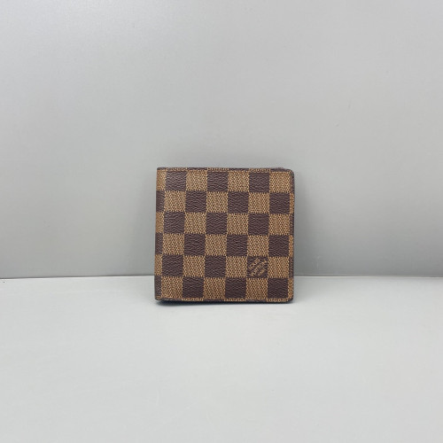 Louis Vuitton Compact Wallet Damier Ebene Brown