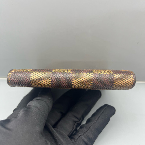 Louis Vuitton Compact Wallet Damier Ebene Brown