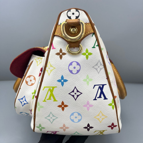 Louis Vuitton Rita Shoulder Bag Monogram Multicolor White Brown Louis Vuitton Rita Shoulder Bag Monogram Multicolor White Brown