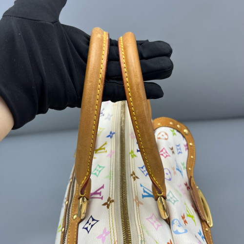 Louis Vuitton Rita Shoulder Bag Monogram Multicolor White Brown Louis Vuitton Rita Shoulder Bag Monogram Multicolor White Brown