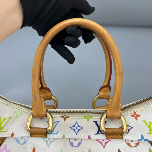 Louis Vuitton Rita Shoulder Bag Monogram Multicolor White Brown Louis Vuitton Rita Shoulder Bag Monogram Multicolor White Brown