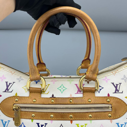 Louis Vuitton Rita Shoulder Bag Monogram Multicolor White Brown Louis Vuitton Rita Shoulder Bag Monogram Multicolor White Brown