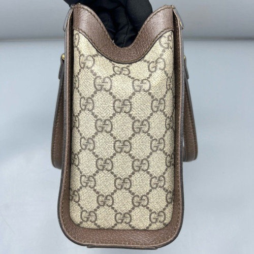 Gucci Tote Bag GG Supreme Monogram Beige Ebony Beige Brown