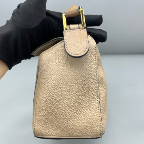 Loewe Small Puzzle Grained Calfskin Beige Sahara
