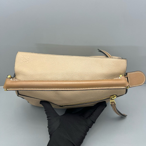 Loewe Small Puzzle Grained Calfskin Beige Sahara