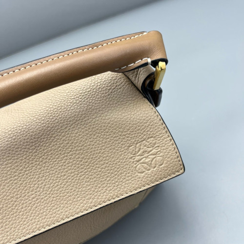 Loewe Small Puzzle Grained Calfskin Beige Sahara