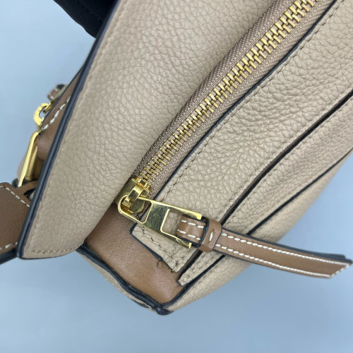 Loewe Small Puzzle Grained Calfskin Beige Sahara