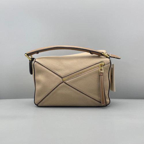 Loewe Small Puzzle Grained Calfskin Beige Sahara