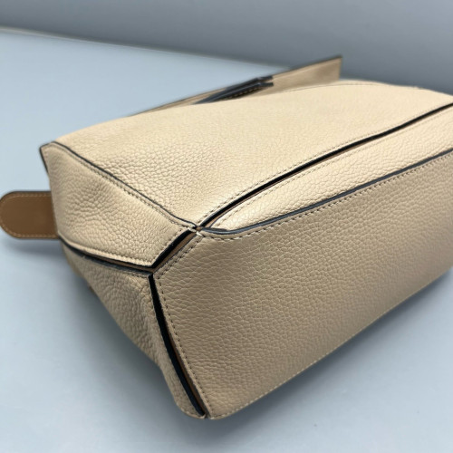 Loewe Small Puzzle Grained Calfskin Beige Sahara