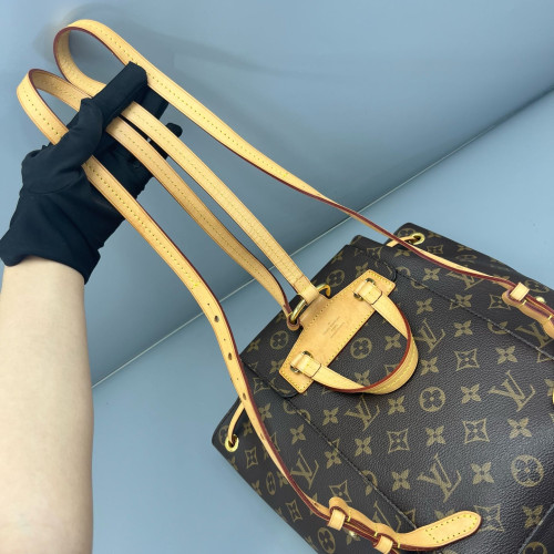 Louis Vuitton Vintage Montsouris Backpack PM Monogram Brown