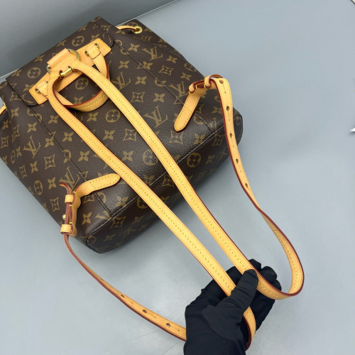 Louis Vuitton Vintage Montsouris Backpack PM Monogram Brown