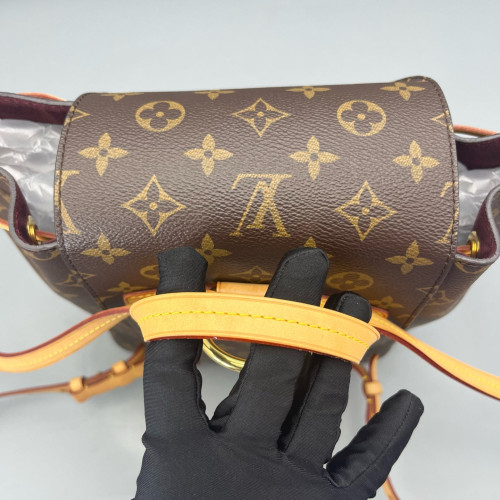Louis Vuitton Vintage Montsouris Backpack PM Monogram Brown