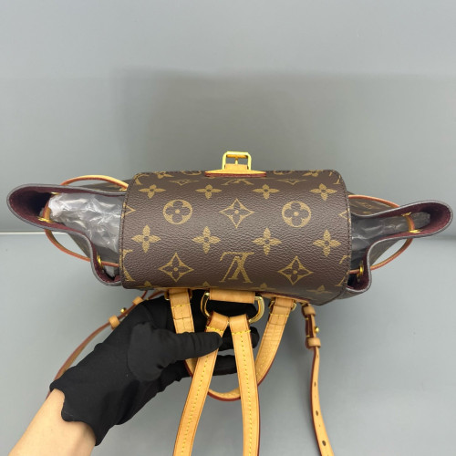 Louis Vuitton Vintage Montsouris Backpack PM Monogram Brown