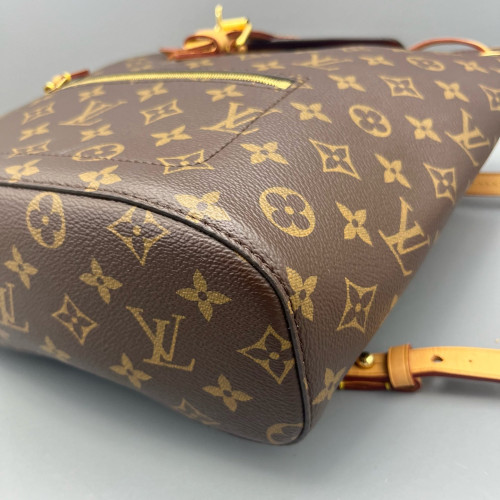 Louis Vuitton Vintage Montsouris Backpack PM Monogram Brown
