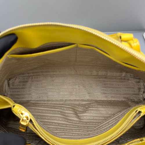 Prada Large Lux Promenade Tote Saffiano Calfskin Yellow Prada Large Lux Promenade Tote Saffiano Calfskin Yellow