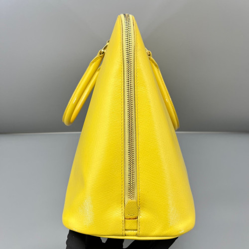 Prada Large Lux Promenade Tote Saffiano Calfskin Yellow Prada Large Lux Promenade Tote Saffiano Calfskin Yellow