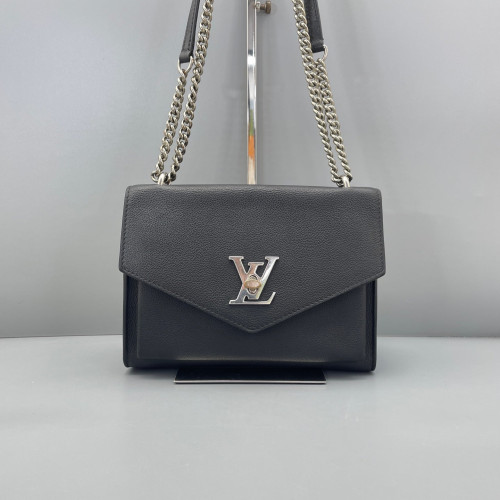Louis Vuitton Mylockme Chain Bag BB Calfskin Black
