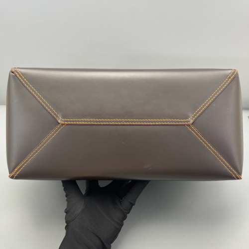 Loewe Tote Bag Calfskin Dark Taupe Red Orange