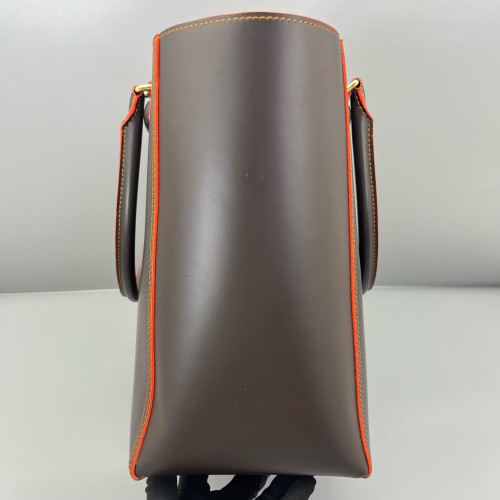 Loewe Tote Bag Calfskin Dark Taupe Red Orange