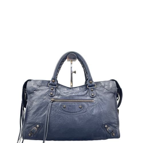 Balenciaga Medium City Arena Lambskin Dark Blue