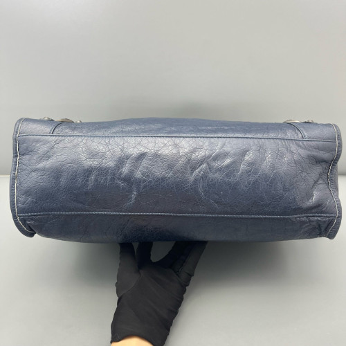Balenciaga Medium City Arena Lambskin Dark Blue