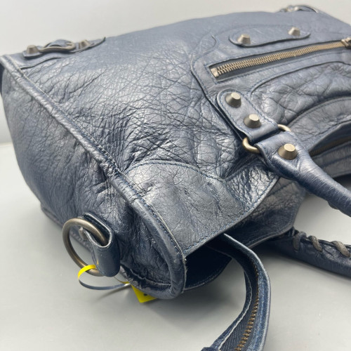 Balenciaga Medium City Arena Lambskin Dark Blue