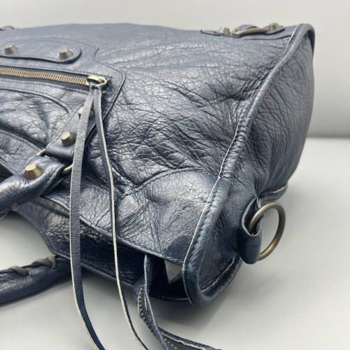 Balenciaga Medium City Arena Lambskin Dark Blue