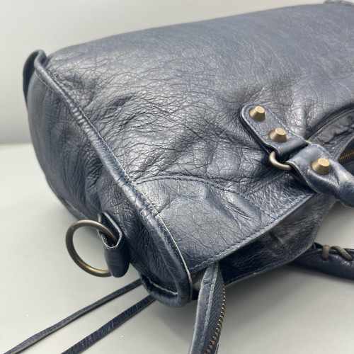 Balenciaga Medium City Arena Lambskin Dark Blue