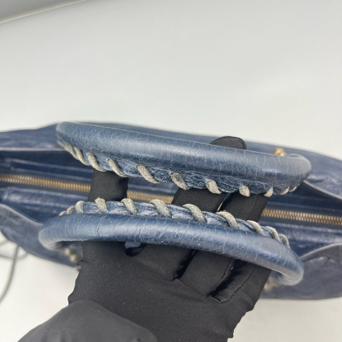 Balenciaga Medium City Arena Lambskin Dark Blue