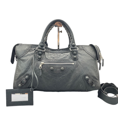 Balenciaga Medium City Arena Lambskin Grey
