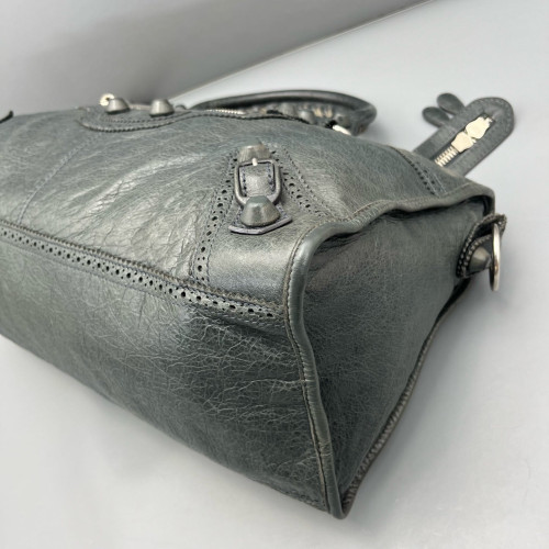 Balenciaga Medium City Arena Lambskin Grey