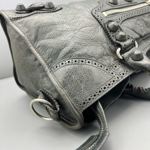 Balenciaga Medium City Arena Lambskin Grey