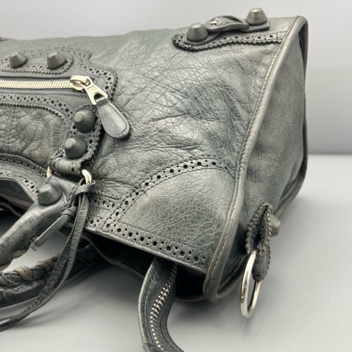 Balenciaga Medium City Arena Lambskin Grey