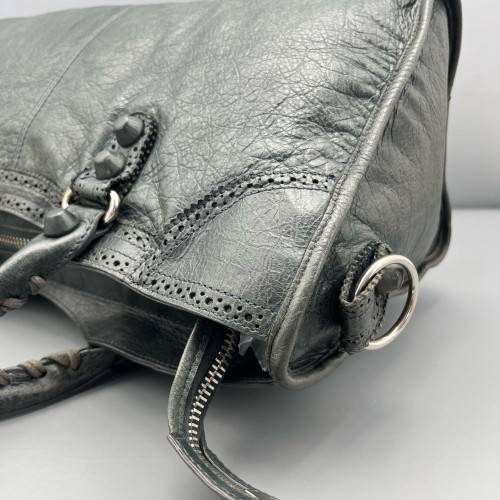 Balenciaga Medium City Arena Lambskin Grey