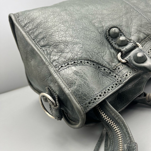 Balenciaga Medium City Arena Lambskin Grey