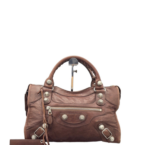 Balenciaga Medium City Arena Lambskin Burgundy Brown Balenciaga Medium City Arena Lambskin Burgundy Brown